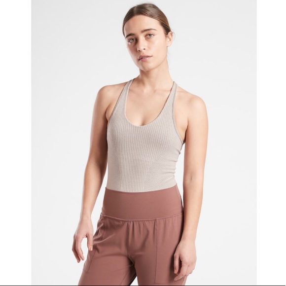 NWT Athleta Recharge Bodysuit // Grey Heather